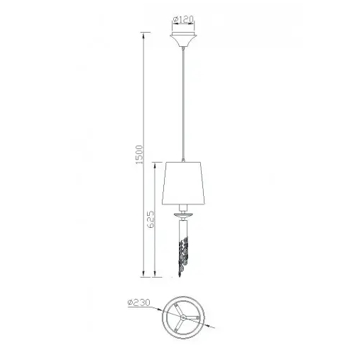 COLGANTE MANTRA TIFFANY CU 3881 1+1L