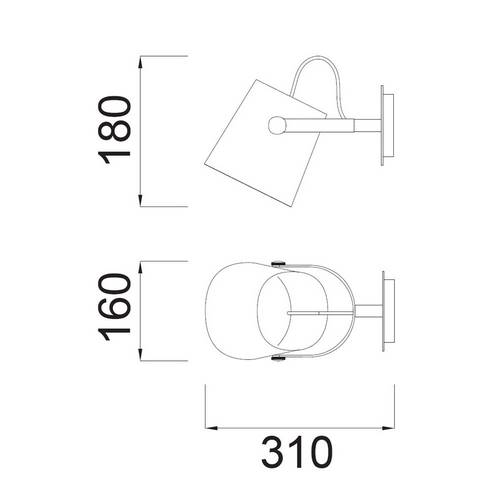 APLIQUE MANTRA NORDICA BL/MAD 4924 1L