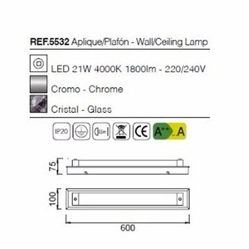 APLIQUE MANTRA TUBE 21W 5532