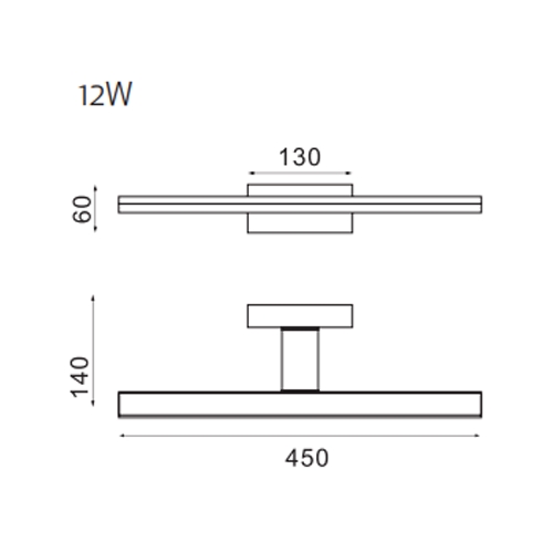 APLIQUE MANTRA MORNE IP44 12W 6760 CROMO