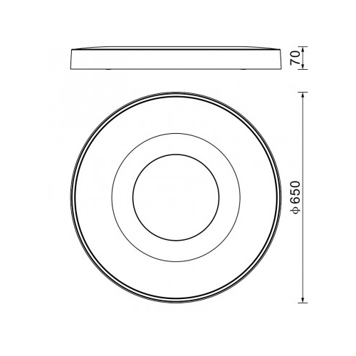 PLAFON MANTRA COIN 7562 C/MANDO MADERA LED 100W