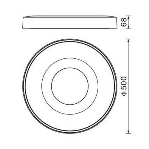 PLAFON MANTRA COIN 7563 C/MANDO BLANCO LED 80W