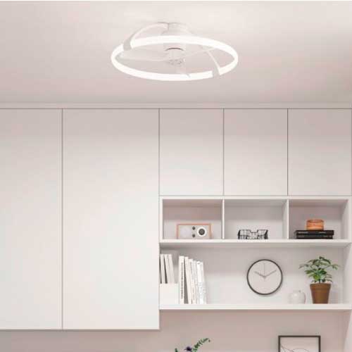 VENTILADOR MANTRA NEPAL MINI LED BLANCO C/M 7801