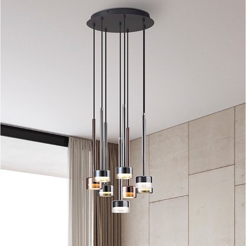 LAMPARA COLGANTE MANTRA TONIC 7881 8L MULTIC