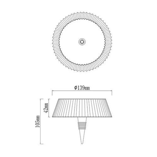 LAMPARA MANTRA RELAX LED BLANCO 7930 RECARGABLE