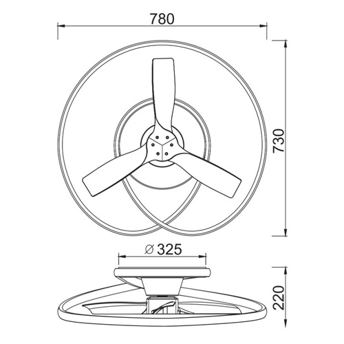 PLAFON VENTILADOR MANTRA OCEAN MADERA 8235