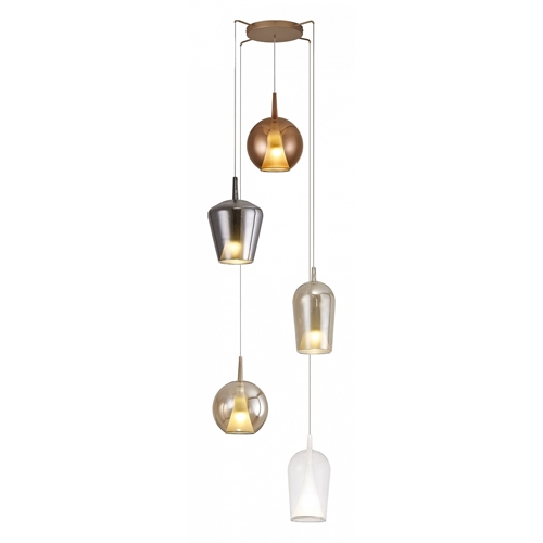 COLGANTE MANTRA ELSA 8259 5L E7 MULTICOLOR