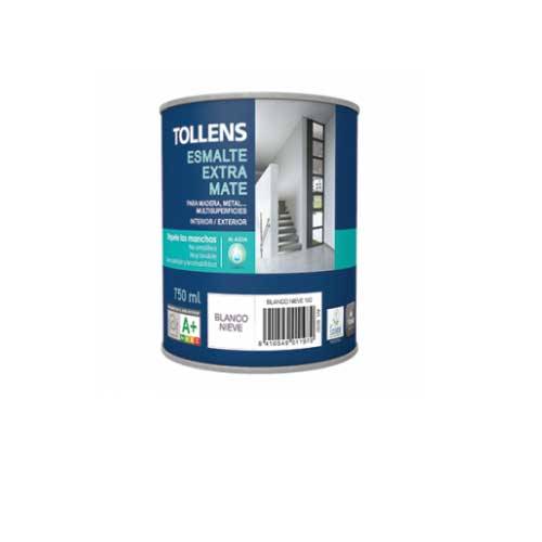 ESMALTE TOLLENS EXTRA MATE BLANCO NIEVE 750ML 8202