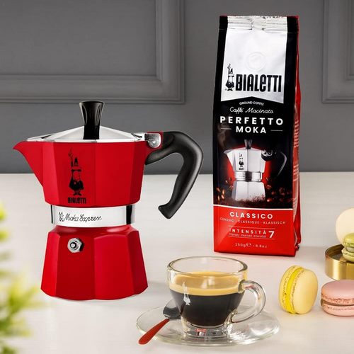 CAFETERA BIALET MOKA EXPRESS RED 6-TAZ 4943/NP