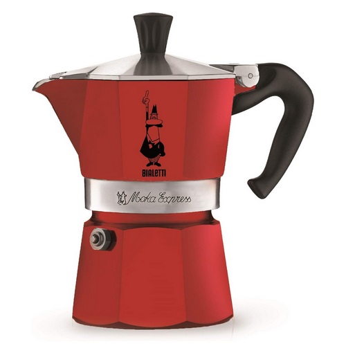 CAFETERA BIALET MOKA EXPRESS RED 1-TAZ 4941/NP