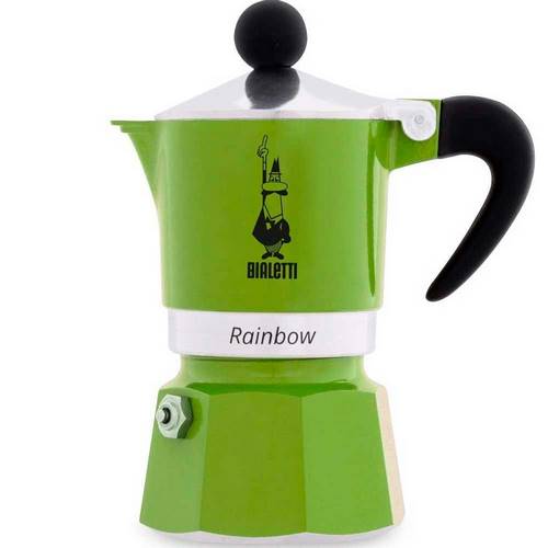 CAFETERA BIALET RAINBOW 1-TAZ VERDE 4971/NP