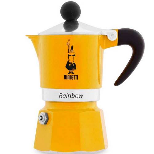 CAFETERA BIALET RAINBOW 1-TAZ AMARILL 4981/NP