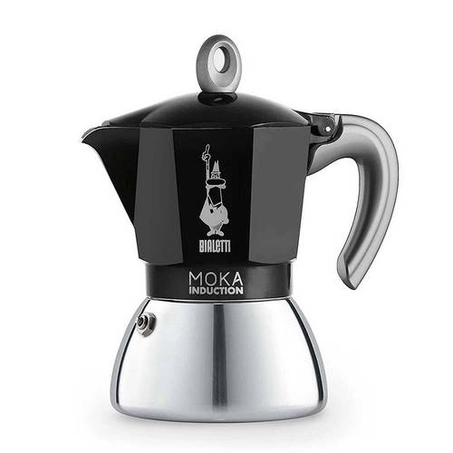 CAFETERA BIALET MOKA INDUCC 6-TAZ NEGR NEW 6936/NP