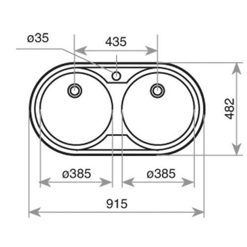 FREGADERO TEKA 10109025 DUETTA 2C 31/2 C/S/R