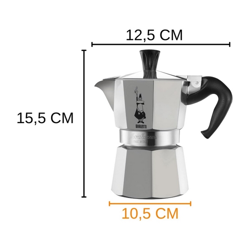 SET CAFETERA BIALET 3-TAZ MOKA C/CAFE 250G 3544