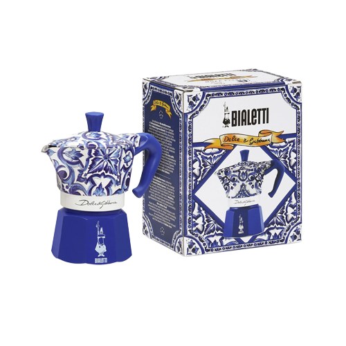 CAFETERA D & G MOKA EXPRESS BLU MEDIT 3-TAZ 5345