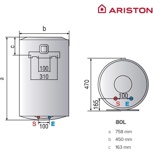 TERMO ELEC ARISTON LYDOS WIFI 80L V 1,5K  3201585