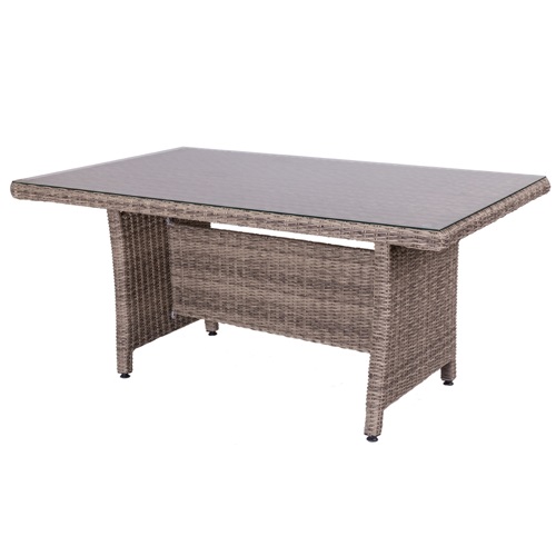 MESA LDK ENVEJECID RATTAN/CRIST GRIS 160X100 83437