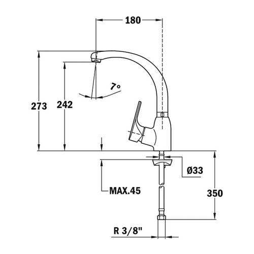 GRIFO TEKA 469150200 MTP915 CROMO