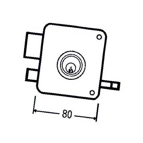 CERRADURA MCM 2525PR-80-D SOBREP DCHA