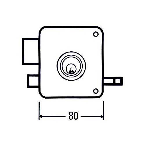 CERRADURA MCM 2525PR-80-I SOBREP