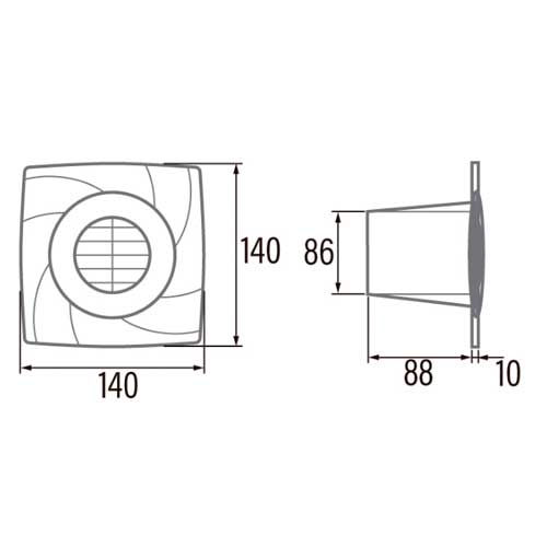 EXTRACTOR CATA BAÑO B-8 PLUS 00990000