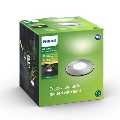 FOCO PHILIPS MOSS 1X3W INOX 915004498701