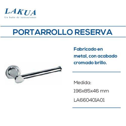 PORTARROLLO LAKUA LA66 RESERVA LATON CROMO