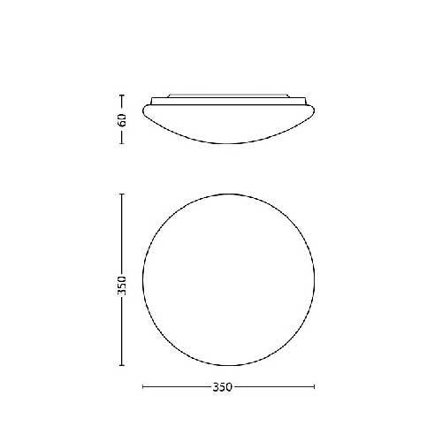 PLAFON PHILIPS TWIRLY 1X17W BLANCO 318153116