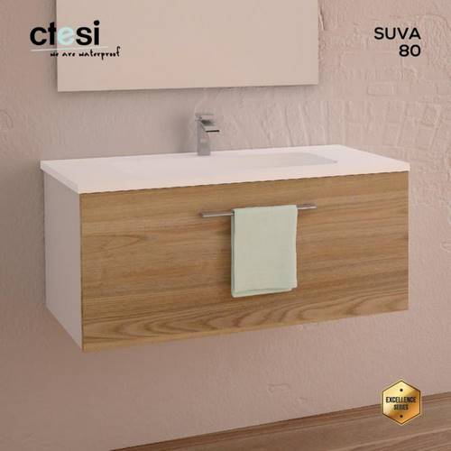 MODULO MUEBLE BAÑO LAKUA SUVA-80 NORDIC BLANC