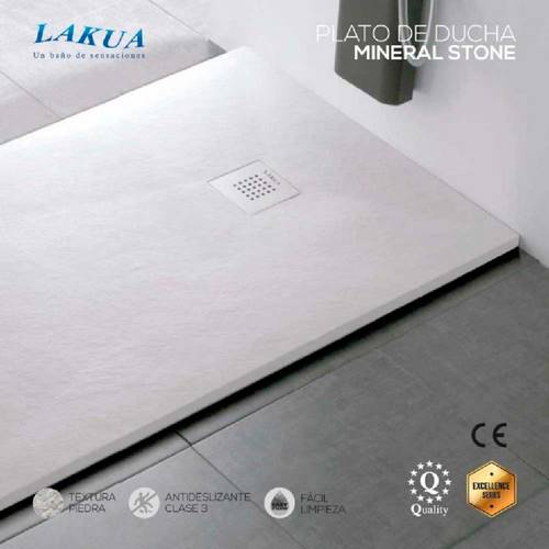 PLATO DUCHA LAKUA STONE RUGOSO 140X70 GRAFIT