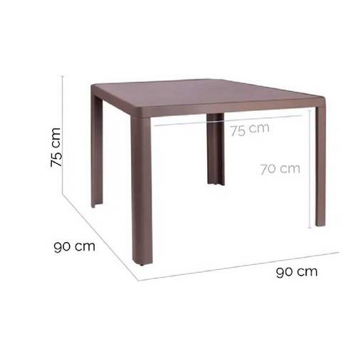 MESA LDK STELLA ALUM 90X90 CHATEAU 127383