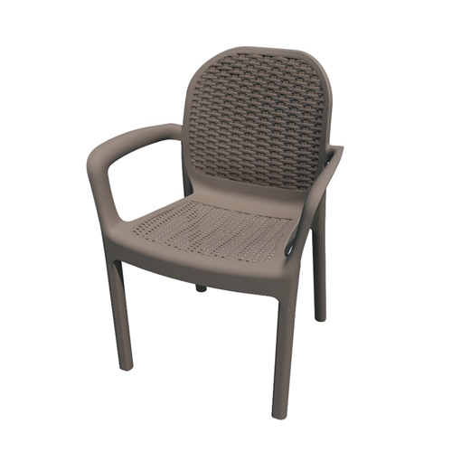 SILLA NATUUR MIRANDA GARDEN LIFE 50,5X58X83,5 TAUP