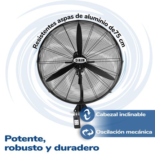 VENTILADOR INDUST HJM PARED 75CM 210W 3-VEL