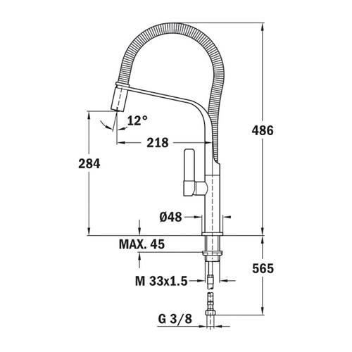 GRIFO TEKA 629990200 FO 999 CROMO