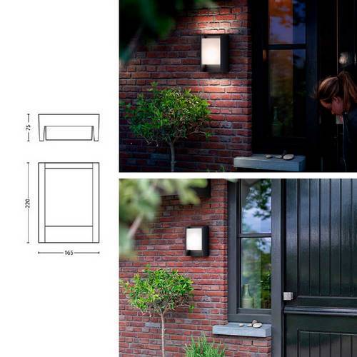 APLIQUE PHILIPS ARBOUR 4000K 1X6W ANTRACIT