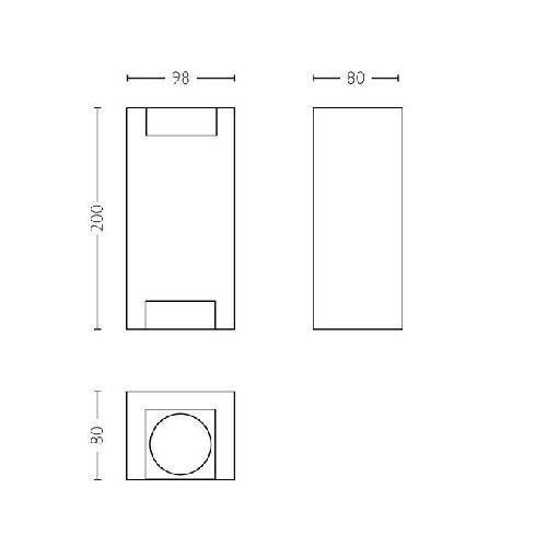 APLIQUE PHILIPS TROWELL 2X5W ALUM 1733948PN