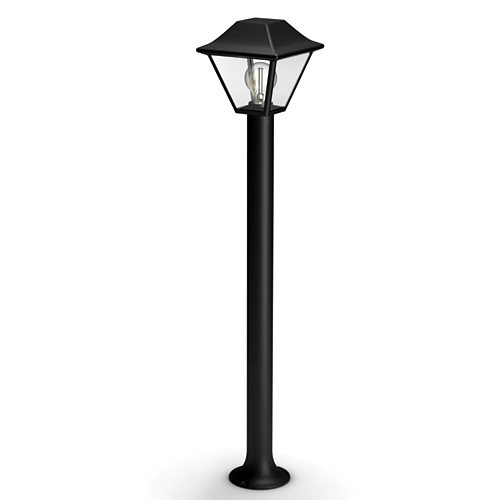 POSTE PHILIPS ALPENGLOW 1X60W BLACK 1649730PN