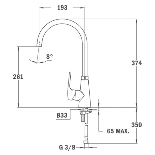 GRIFO TEKA 249150200 VITA 915