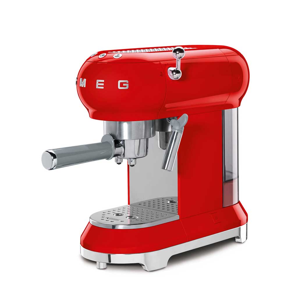 CAFETERA SMEG ECF01RDEU ESPRESSO ROJA