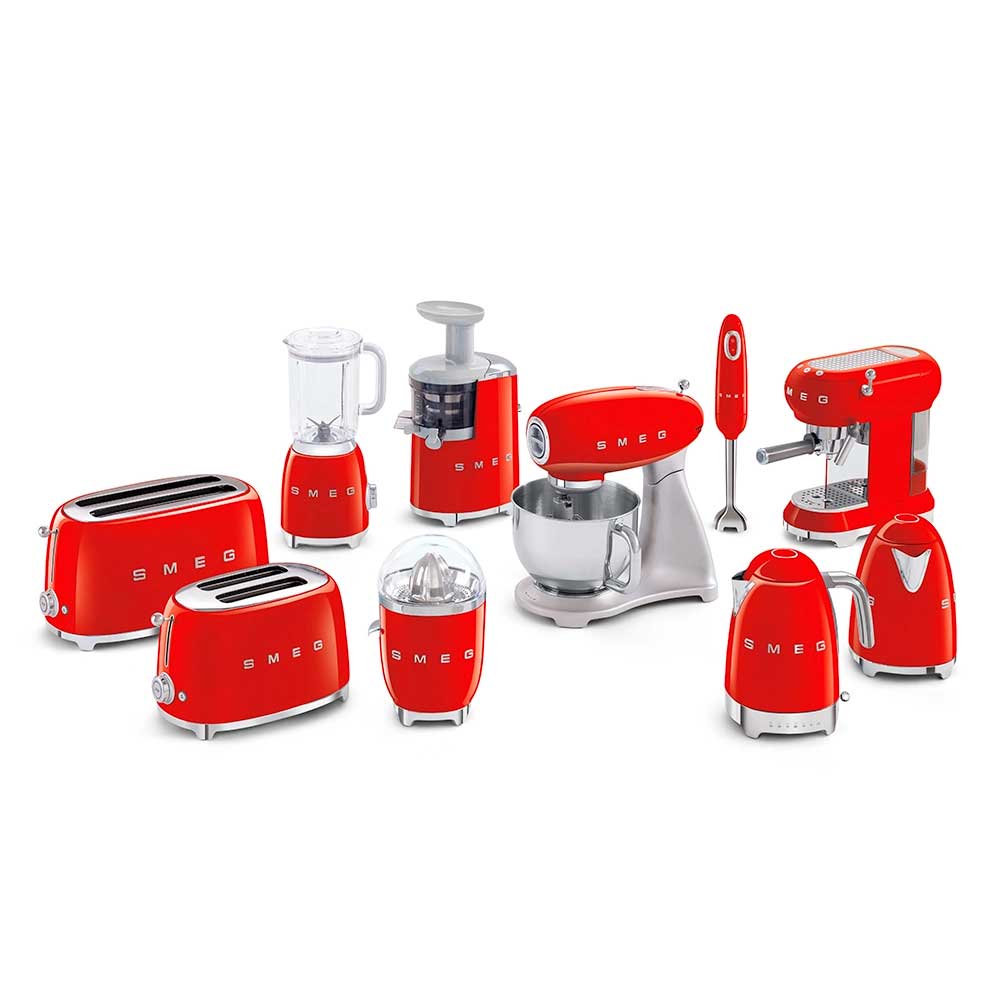 CAFETERA SMEG ECF01RDEU ESPRESSO ROJA