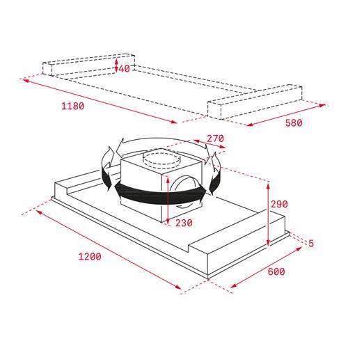 CAMPANA TEKA DHT1285 INOX DECOR 40484180