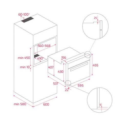 HORNO TEKA HSC635 INOX COMPACTO 41531030