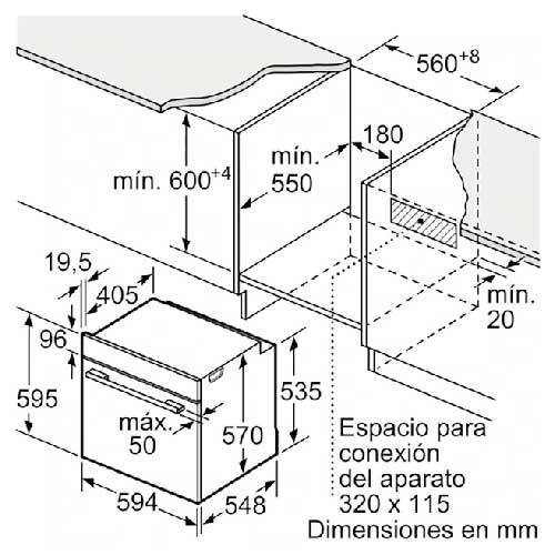 HORNO BALAY 3HB4331X0 60CM MULTIF AQUALISIS