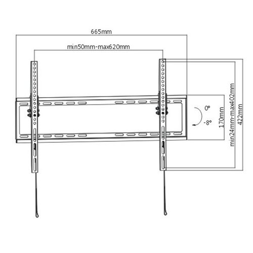 SOPORTE CROMAD CR0869 37"-70 TV LED ULTRA SLIM