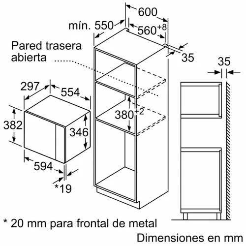 MICROONDAS BOSCH BFL520MS0 20L M