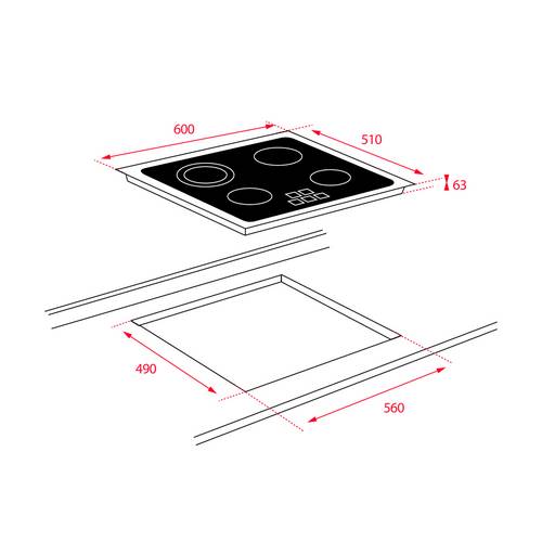 VITROCERAMICA TEKA TT6420 4FGOS 40239021