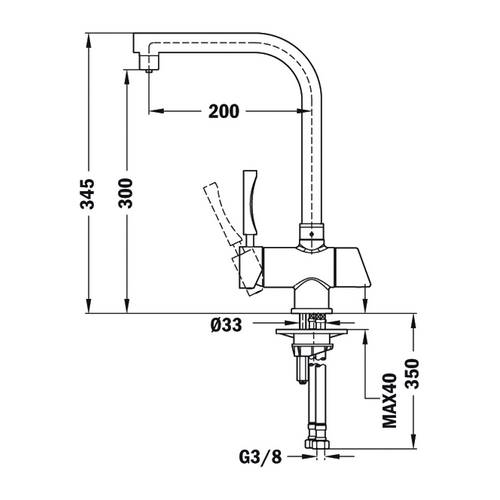 GRIFO TEKA 182060200 OS206 3/8"