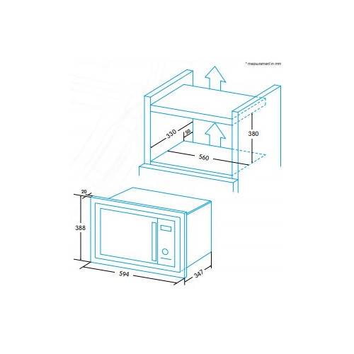 MICROONDAS EDESA EMW2010IG XBK NEG 800W 929270352