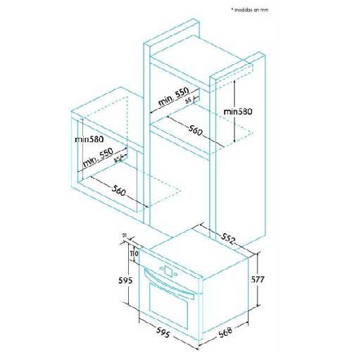 HORNO EDESA EOE7040BK/A NEG MULT 70L 921270263